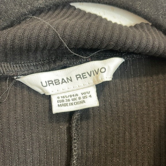 Urban Revivo Zip Neck Ribbed Long Sleeve Dress - Picture 4 of 4